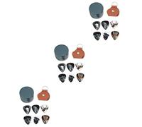 Toyvian 3sets Plettri Per Chitarra Professionali Celluloide Con Scatola e Porta Plettri Accessorio Pratico Per Strumenti Corda Colori Animali e Motivi Unici