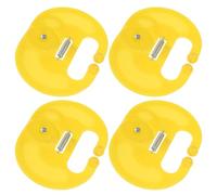 Toyvian 4 pezzi Anelli Naso per Vitelli in Plastica Resistente Strumento Svezzamento e Leggero per Bovini Facile da Usare per Impedire la Suzione e Ridurre Stress