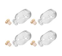 Toyvian 4 Pezzi Bottiglie in Vetro per Diffusore 150ml, Flaconi Trasparenti | Tappo in Legno, Design Ricaricabile, Diffusione Affidabile, per Progetti Creativi, Uso Quotidiano in Casa