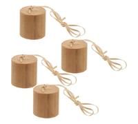 Toyvian 4 Pezzi Cappello Estintore da Giardino in Legno Vintage per Torcia | Contenitore Torcia e Bidone da Giardino, Resiste a Sole e Pioggia, Installazione Stabile, Uso Casa