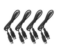 Toyvian 4 pezzi Cavo Midi Pin Doppio Connettore per Tastiere Sintetizzatori Batteria Elettronica Connessione Audio Professionale