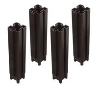 Toyvian 4 Pezzi Colonna di Supporto Stabile per Vaso da Coltivazione in Plastica Compatibile per Aiuole Rialzate e Spazi Verdi da Balcone su Terrazze e Spazi Urbani