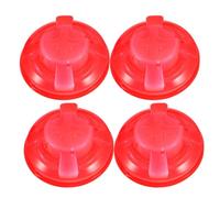 Toyvian 4 Pezzi Copertura Protettiva Rossa per Rilevatore Fumi in Plastica | Installazione Semplice, Resistente a Rottura e Deformazione, per Uso Residenziale e Hotel, Stile Moderno