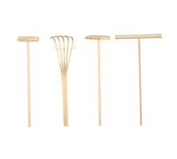 Toyvian 4 Pezzi Di Accessori Per Tavolo Da Sabbia Mini Rastrello Da Giardino Artigianato Per Sabbiera Rastrelli Per Sabbia Zen Con Decorazioni Giocattoli Per La Spiaggia Attrezzi