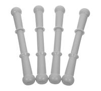 Toyvian 4 pezzi di impugnatura di ricambio per cavallo a dondolo, maniglia filettata in plastica per bambini, manopole extra per giocattoli per animali, sicure e robuste.