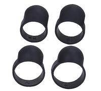 Toyvian 4 Pezzi Ethereal Drum Accessori protettore formazione Vibrazione eteree parti di batteria bot copertura protettiva per le dita tamburi a mano per adulti plastica Nero