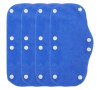Toyvian 4 Pezzi Fascia Assorbisudore per Casco Protettivo, Cotone Blu | Riduce Irritazione e Sudore negli Occhi, per Lavori Industriali e Cantieri, Attacchi a Pressione
