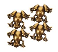 Toyvian 4 Pezzi Maniglia Armadio Vintage in Lega di Zinco Forma di Rana per Porte Resistente e Antiruggine per Armadi Comò e Mobili retrò 4 Pezzi