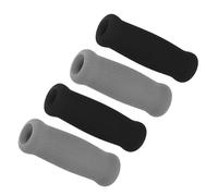 Toyvian 4 pezzi Manopole per Bastone da Passeggio in Schiuma Antiscivolo Impugnature Ergonomiche Morbide per Stampelle e Deambulatori Protezione Comfort Mani per Anziani Nero e Grigio