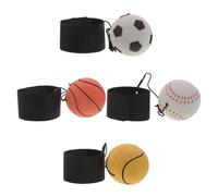 Toyvian 4 Pezzi Pallina da Allenamento per Polso Reattivo in Gomma 6 CM | Uso per Ginnasio e Casa, per Basket e Tennis, Formato Portatile, Rilascio della Pressione Manuale