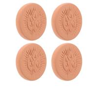 Toyvian 4 Pezzi Pietre Riscaldanti in Terracotta per Pane e Tortillas Conservazione e Isolamento Naturale Mantiene Umidità e Calore Uniforme per Cucina e Ristorazione