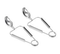 Toyvian 4 Pezzi Pinze Lumache in Acciaio Inox Pinze Alimentari Ergonomiche Resistenti Alte Temperature per Lumache Escargot Crostacei e Uova per Cucina Domestica e Ristoranti