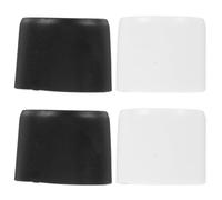 Toyvian 4 Pezzi Protezione per Supporto Canne da Pesca in PVC Nero e Bianco, Resistente all'Esterno, Facile da Installare e Rimuovere, per Ambienti di Pesca All'aperto