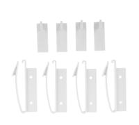 Toyvian 4 Pezzi Set 4 Blocchi Sicurezza per Armadi e Cassetti in Abs Bianco, Adesivi senza Foratura per Cucina e Casa, Protezione Invisibile