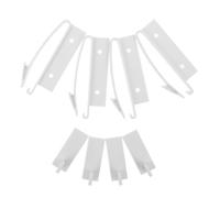 Toyvian 4 Pezzi Set da 4 Serrature Invisibili per Sicurezza per Cassetti e Armadietti in Abs Bianco Adesivo, Installazione senza Attrezzi per Casa e Cucina