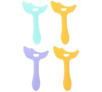 Toyvian 4 Pezzi Stencil per Eyeliner in Silicone Riutilizzabile, Strumento Guida per Ombretto e Mascara, Leggero e Portatile, Facile da Pulire, per Beauty Colore Casuale Stili multipli