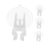 Toyvian 4 Pezzi Supporti per Candele con Ventose Trasparenti in PVC Portacandele da Finestra per Decorazioni Natalizie Facili da Installare e Resistenti per Luci Elettriche e Eventi