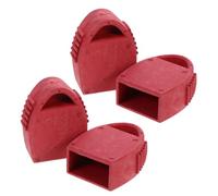 Toyvian 4 Pezzi Tappi per Scala Pieghevole Antiscivolo in Gomma Rossa | Riduce Movimento e Protegge Dai Graffi, per Lavori Domestici e Uso Interno su Scale e Gradini