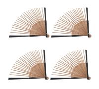 Toyvian 4 Pezzi Telaio per Ventaglio in Legno Leggero e Portatile Stile Orientale Vintage per Creazione e Decorazione in Cerimonie del tè e Artigianato