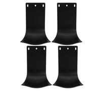 Toyvian 4 Pezzi Vaschetta Raccogligocce per Dispenser Liquido da Muro in Plastica Nera, Compatibile, Salvaspazio per Bagno e Cucina