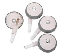 Toyvian 4 Ruote Girevoli per Deambulatore e Passeggino, Silenziose e Resistenti All’usura, Accessori Montaggio Rapido e Sterzo Piroettante, Ricambi per Ruote Anteriori