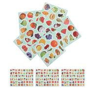 Toyvian 4 Set Adesivi Autoadesivi Frutta Impermeabili in Vinile Etichette Decorative per Scrapbooking Planner e Decorazioni Parete Cucina Adesivi Atossici e AntiGraffio