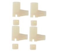 Toyvian 4 Set Connettori per Culla per Ragazzo Ragazza Bloccaggio a Doppia Modalità, Ruote in Plastica Beige, Ricambio Resistente per Sedie a Dondolo e Culle per Ragazzo Ragazza