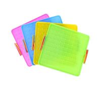 Toyvian 4 Set Matematica insegna unghie geoboard a doppia puzzle del teaser cerebrale GEOBOARD Forma a doppio lato forma puzzle geoboard