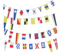 Toyvian 40 Bandiere Di Segnalazione Bandiera Del Codice Di Segnalazione Della Marina Internazionale Decorazione A Tema Navale Striscioni Decorazione A Tema Nautico Per
