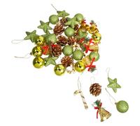 Toyvian 41 Pezzi Decorazioni Natalizie Palline Glitterate per Addobbi Infrangibili e Riutilizzabili per e Feste Festive