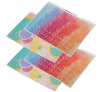 Toyvian 4pezzi Adesivi Per Kalimba Etichette Per Tastiera Note Stickers Rimovibili Per Pianoforte Per Principianti e Decorazioni