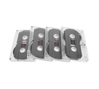 Toyvian 4pezzi Cassette Audio Vuote Minuti Nastro Registrabile Per Messaggi Retro Progetti Diy e Insegnamento Design Vintage Per Festeggiamenti e Speciali