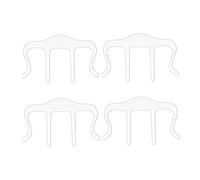Toyvian 4pezzi Clip Fissaggio Ricette Fermacarte Trasparenti Per Pagine Di Libri Bozze Di Discorsi e Spartiti Musicali Pinze Facili Da Usare Versatile Per Cucina e Studio