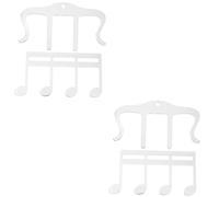 Toyvian 4pezzi Clip Per Spartiti Musicali Per Pianoforte e Chitarra Portaspartiti Pratici e Facili Da Usare Accessori Per Musicisti Con Design Elegante e Superficie Liscia