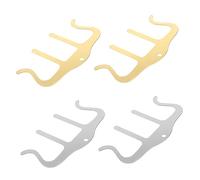 Toyvian 4pezzi Clip Porta Spartiti Musicali Metallo Da Fissaggio Sicuro Per Note e Libri Per Uso Esterno e Pratico Per Musicisti