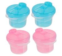 Toyvian 4pezzi Contenitore Per Latte Polvere Rotante Scatola Per Snack Per Design Compatto e Pratico Struttura Tre Scomparti