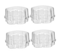 Toyvian 4pezzi Coprimanopole in Plastica Per a Gas Blocco Di Sicurezza Per Ragazzo Ragazza Resistente All Usura Alte Temperature Facile Da Installare