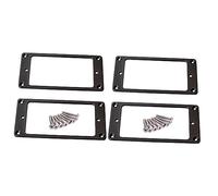 Toyvian 4pezzi Cornice Per Pickup Humbucker Piatta Nera Con Viti Per Chitarra Elettrica Facile Installazione Design Elegante e Resistente