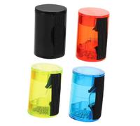 Toyvian 4pezzi Egg Shaker Per Ukulele Shaker Per Dita in Plastica Strumenti Musicali Percussione Manuale Accessori Per Chitarra Mandolino Banjo Martello Musicale Nero Rosso Blu Verde