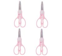 Toyvian 4pezzi Forbici Per Alimenti Per Inossidabile Con Coperchio Utensile Portatile Per Cucina Facile Da Trasportare e Utilizzare Per Pasta Frutta e Verdura