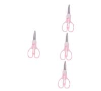 Toyvian 4pezzi Forbici Per Alimenti Per Portatili Con Coperchio Utensile Per Pasti Complementari Inossidabile Facile Da Pulire e Maneggevole Per La Preparazione Di Cibo Per Bimbi