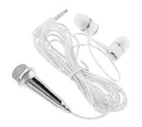 Toyvian 4pezzi Microfono Portatile Per Registrazione Voce Compatibile Con Smartphone e Tablet Leggero e Facile Da Usare Per Video e Karaoke Realizzato Di Alta Qualità Cattura Suono