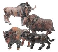 Toyvian 4pezzi Miniature Cow Figurines Realistic Small Cow Ornaments for Home Decor Desk Accessories and