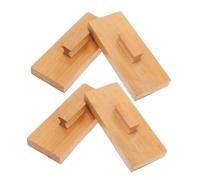 Toyvian 4pezzi Nacchere in Legno Piccoli Strumenti Percussione Con Blocco Di Vetrata Per Ragazzo Ragazza Attività Di Educazione Musicale Gioco Creativo Facile Da Trasportare