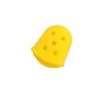 Toyvian 4pezzi Protezioni Per Polpastrelli Silicone Per Chitarra e Ukulele Da Antiscivolo e Resistente Comode e Riusabili Per Musicisti Principianti e Esperti Colore Giallo