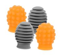 Toyvian 4pezzi Punte Silenziose Per Bacchette Batteria Silicone Coperture Per Drumming Mute Tips Per e