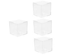 Toyvian 4pezzi Scatola Espositiva Per Plettri Acrilico Trasparente Porta Plettri Pratica e Compatta Per Chitarristi Per Concerti e Viaggi