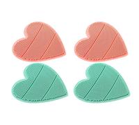 Toyvian 4pezzi Spazzole Per Lavaggio e Massaggio Scalpale Silicone Per Ragazza Massaggiatori Per Colore e Rosa Accessori Per La Del Capello Del Ragazza