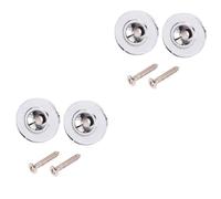 Toyvian 4pezzi String Tree Acciaio Per Chitarra Elettrica Guida e Fissaggio Corde Con Viti Sostituzione Pratica e Resistente Argento