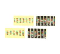 Toyvian 4pezzi Tappetini Adesivi Per Tastiera Di Chitarra Adesivi Per Etichette Di Tastiera Per Decalcomanie Di Chitarra Per Per Per Acustica Elettrica